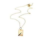 OUTLETISSIMO® Collana Ciondolo Medaglione Con Busta Apribile 2cm Con Lettera Amore I Love You Colore Oro ET240