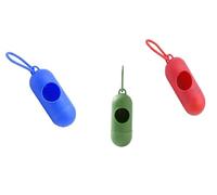 OUTLETISSIMO® Confezione Tre Dispenser Porta Sacchetti Rifiuti Cani Animali Domestici Con Tre Rotoli Sacchetti Incluso