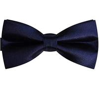 OUTLETISSIMO® PAPILLON RASO SLIM SOTTILE CRAVATTINO FARFALLINO FARFALLA UOMO DONNA BLU SCURO