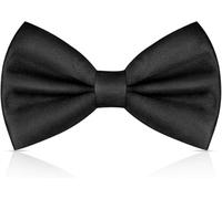 OUTLETISSIMO® PAPILLON RASO SLIM SOTTILE CRAVATTINO FARFALLINO FARFALLA UOMO DONNA NERO