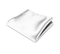 OUTLETISSIMO POCHETTE FAZZOLETTO TASCHINO RASO BIANCO CLASSICO UOMO DONNA NUOVO