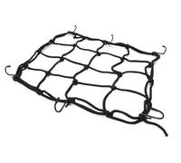 OUTLETISSIMO® Rete Elastica Portapacchi 40x40cm Estensibile Fino a 80cm con 6 Ganci Rete Ragno Universale per Scooter, Moto, Auto, Bici Portaoggetti Casco, Bagagli