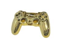 OUTLETISSIMO® Scocca Completa di Ricambio per Controller PS4 - Compatibile con Versione V2 (JDM-040/050/055) - Oro Chrome