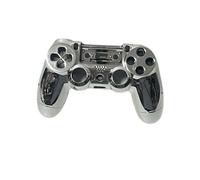 OUTLETISSIMO® Scocca Completa di Ricambio per Controller PS4 - Compatibile con Versione V2 (JDM-040/050/055) - Argento Chrome