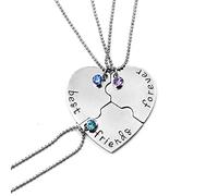 OUTLETISSIMO® SET 3 CIONDOLI CUORE SPEZZATO COLLANE BEST FRIENDS FOREVER MIGLIORI AMICHE PER SEMPRE ET13