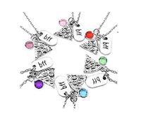 OUTLETISSIMO® SET 6 COLLANE Ciondolo in cristallo 6 pezzi colori BFF Best Friend Friends ET96