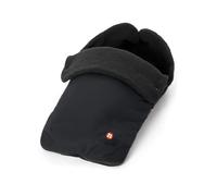 Out'n'About - Coprigambe in pile con inserto imbottito per passeggino, con parte anteriore rimovibile e impermeabile, convertibile in fodera per sedile, colore: nero