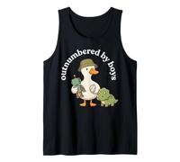 Outnumbered By Boys Funny Mom Mama Boy Mom Life Canotta