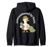 Outnumbered By Boys Funny Mom Mama Boy Mom Life Felpa con Cappuccio