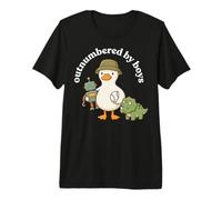 Outnumbered By Boys Funny Mom Mama Boy Mom Life Maglietta Premium