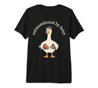 Outnumbered By Boys Funny Mom Mama Boy Mom Life Maglietta Premium
