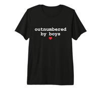 Outnumbered By Boys Mama Funny Mother’s Day Maglietta Premium