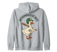 Outnumbered By Boys Mom Goose Baseball Mama Felpa con Cappuccio