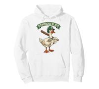 Outnumbered By Boys Mom Goose Baseball Mama Felpa con Cappuccio