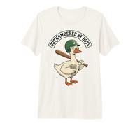 Outnumbered By Boys Mom Goose Baseball Mama Maglietta Premium