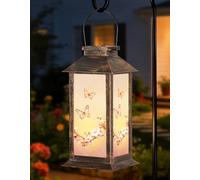 OUTONLIFE Lanterna Solare Esterna Impermeabile, Lampada LED Solare Farfalla Sospesa, Decorazione Giardino in Plastica per Cortile, Terrazzo, Prato, Sentiero, Regalo per Donne, Mamma, Nonna