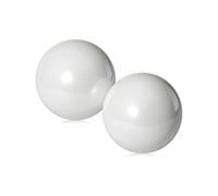 OUTOSS Pallino per bocce da gioco, 40 mm / 1.57 in, bianco, 2 confezioni | Resina, Bocce, Boule, Petanque Game