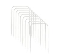 OUTOSS - Wickets per croquet con custodia, ricambio per gioco croquet, diametro del filo 5 mm, set di 9 pezzi con rivestimento in plastica bianca