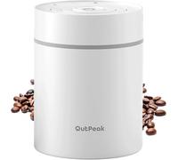 OUTPEAK Kilo - Contenitore per caffè sottovuoto automatico da 1,8 litri per chicchi di caffè da 600 g, funzionamento a un pulsante, contenitore in acciaio inox con cucchiaio, contenitore fresco da 6