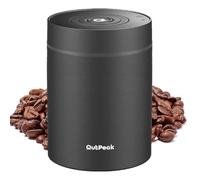 OUTPEAK Neo 2025 - Contenitore sottovuoto automatico per caffè, capacità 0,75 l, per chicchi di caffè da 250 ml, funzionamento con un pulsante, contenitore per alimenti in acciaio inox con paletta