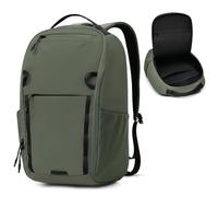 Outplea 15" Zaino Porta PC Uomo Donna, Zaino Computer Laptop Impermeabile, Zaini da Escursione Leggero, Zainetto da Viaggio Lavoro per Ufficio Università, Verde