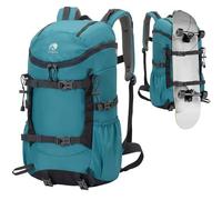 Outplea 30L Zaino Trekking Impermeabile, Zaino Viaggio, Zaino Uomo Sportivo per Montagna Campeggio, Zaino da Skateboard Multitasche per Escursionismo Alpinismo, Blu