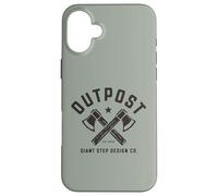 Outpost Outdoors Hatchet Logo Custodia per iPhone 16 Plus