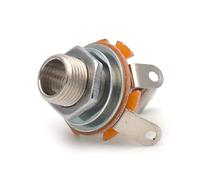 Output Per Chitarra Elettrica Output Di Uscita Per Basso Elettrico Presa Interfaccia Per Chitarra Foro Connettore Nero Cromato(Silver)