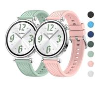 OUTPUTBT 18mm Cinturino per HUAWEI Watch GT 4 41mm,Quick Release per Garmin Vivoactive 4S/Fossil Q Venture Gen 4/3/Women's Gen 5E 42mm/Women's Gen 6 42mm Sportivi Silicone Cinturini per Uomo Donna