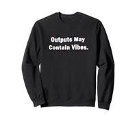 Outputs May Contain Vibes Funny AI Meme for Coders Felpa