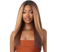 Outre Neesha 207 - Parrucca sintetica morbida e naturale con pizzo frontale, colore: Nero