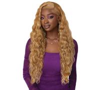Outre Parrucca frontale in pizzo - Linea perfetta per capelli 13X4 - Serie Swoop - Swoop 7 (OFF BLACK 1B)