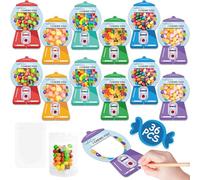 OutsatalinX Biglietti di San Valentino per la scuola dei bambini, confezione da 36 biglietti di San Valentino con sacchetti di caramelle, caramelle di San Valentino per classe, divertenti biglietti di