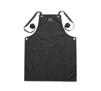 Outset Grembiule da uomo e donna in denim nero