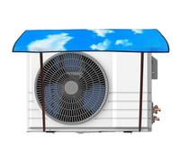 Outside Air Conditioner Cover, Waterproof Outdoor AC Unit Protector, Reusable All-Season Weather Shield, Heavy-Duty Protective Cover for Home Hotel Apartment Dorm Use, Durable Dustproof Windproof
