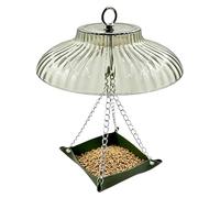 Outside Bird Feeder - Squirrel Proof Feeding Station, Hummingbird Feeder for Wildlife Attraction, Hangable, Patio Deck Tool with Rain Guard Design, Feeding Device for Avian Observation