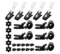 Outside Flag Clips - Windproof Flagpole Fix Sets, Garden Stoppers, Fixing Secure Fastening Morsetto Holder Accessory Set | Suitable Ideal Perfect For Homeowners Gardeners Camping School Porch Parties