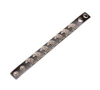 Outsider Fashion Bill Bracciale in pelle per uomo e donna, modificabile, permanente, morbido, per tutti i giorni, punk, alla moda, braccialetto in pelle, Misura unica, come descritto