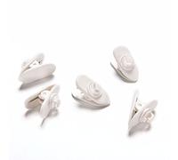 Outstanding® 10pcs clip del colletto del risvolto per il cavo del cavo del trasduttore auricolare del cavo della cuffia del cavo del cavo del cavo del morsetto del nip del telefono delle cellule MP3 MP4 supporto del cavo del trasduttore auricolare