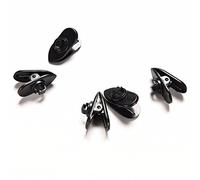 Outstanding® 10pcs clip del colletto del risvolto per il cavo del cavo del trasduttore auricolare del cavo della cuffia del cavo del cavo del cavo del morsetto del nip del telefono delle cellule MP3 MP4 supporto del cavo del trasduttore auricolare