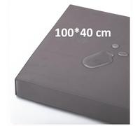 OutStep Cuscino per panca da esterno 100x40x5 cm, cuscino per seduta rinforzato e impermeabile, cuscino per panca ad alta densità con base antiscivolo, cuscino per mobili da oscillazione (grigio)
