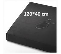 OutStep cuscino per panca da esterno 120x40x5 cm, cuscino per seduta rinforzato e impermeabile, cuscino per panca ad alta densità con base antiscivolo, cuscino per mobili da oscillazione (nero)