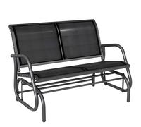 Outsunny Panchina a Dondolo da Esterno Panca Giardino Biposto Metallo 120 × 70 × 88cm Aosom