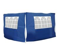 Outsunny 2 Paredes Laterales 2x3m con Ventanas para Carpa 3x3 3x6 3x9 Azul