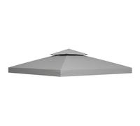 Outsunny 3 x 3 (m) gazebo baldacchino copertura superiore di ricambio grigio chiaro (solo copertura superiore)