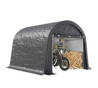 Outsunny 3x3m Garage Moto per Esterno Copertura Rinforzata Grigio