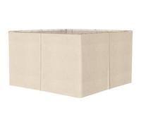 Outsunny 4 Pareti Laterali per Gazebo 352 x 205 cm Laterali per Gazebo Universale con Ganci e Anelli a C per Pergola Tenda Beige
