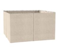 Outsunny 4 pareti laterali per gazebo da giardino tondeggiante 300 x 400 cm protezione dalla pioggia vento sole beige
