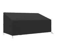 Outsunny 600D Tessuto Oxford Copriarredo Giardino 218x111x63-101cm, Nero | Impermeabile, Protezione per Divano 3 Posti, per Patio, Esterno