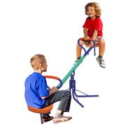 Outsunny Altalena a Bilico per Bambini 3-8 Anni in Acciaio e PP Multicolore